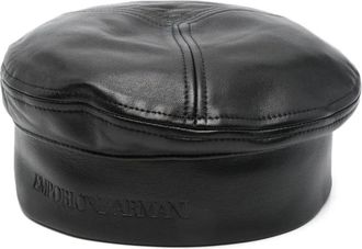 Emporio Armani Basco con inserti - Nero