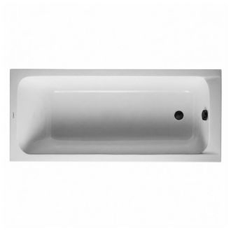 Duravit Ba&ntilde;era Recta 150 X 75 Duravit D-code Acr&iacute;lico + Desag&uuml;e Negro Mate