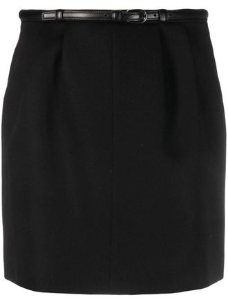 Saint Laurent Wollen rok - Zwart