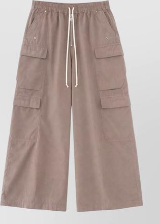 Rick Owens cargo shorts elastic waist multiple pockets