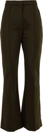 Aspesi Militaire Stijl Broek - Dames - Wijde Broeken - Groen - XS - Broeken