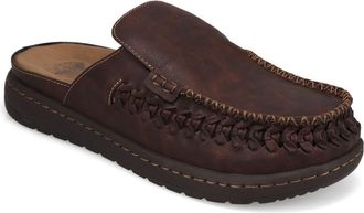 Dockers Mens Salerno Tumbled Full Grain Moc Toe Mule Sandal