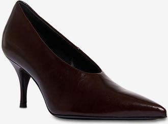 Guglielmo Rotta Spitze Pumps aus Lackleder Aveline Cannes 70