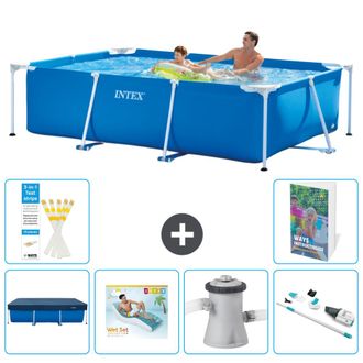 Intex Piscina Con Estructura Rectangular - 260x160x65 Cm - 7-piezas S62