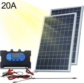OEM Kit De Panel Solar, Controlador Solar De Doble Chip De 10 W, Cargador Solar Para Carga R&aacute;pida De Veh&iacute;culos El&eacute;ctricos Y M&oacute;viles En Exteriores (d-20a)