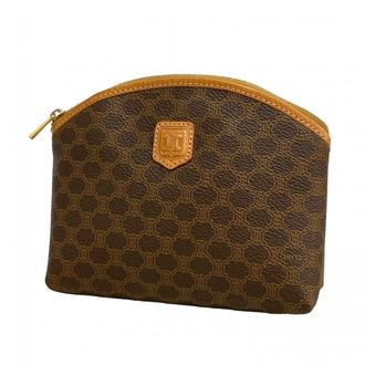 Celine Brown Pvc Pouch (Pre-Owned)