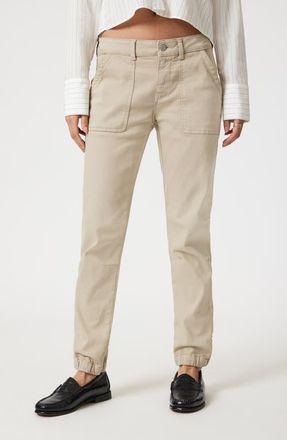 Mavi Ivy Mid Rise Slim Twill Utility Pants in Tidal Foam Flex Blue at Nordstrom, Size 28 28