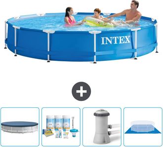 Intex Piscina Con Estructura Redonda - 366x76 Cm - 7-piezas Scb1