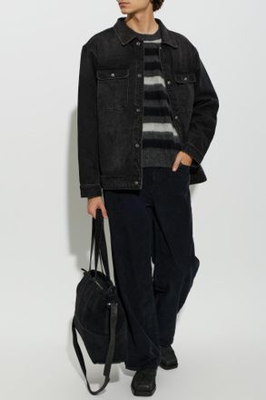 AllSaints Castleford Denim Jacket, Mens, Black