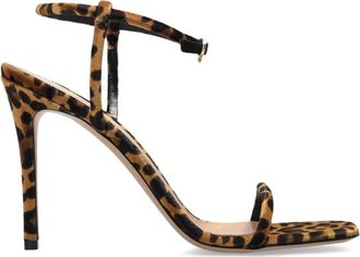 Gianvito Rossi Leren Sandalen met Hak - Dames - Sandalen met hakken - Bruin - 40 EU - Leer - Schoenen