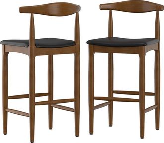 Simpli Home Molly Mid Century Modern 29In Bar Stool