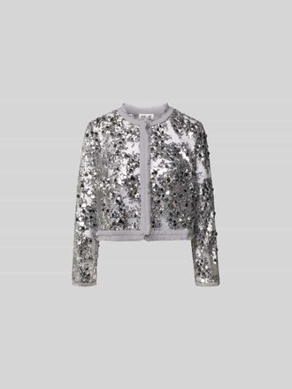 Baum Und Pferdgarten Bluse mit Allover-Pailettenbesatz in Silber, Gr&ouml;&szlig;e 34