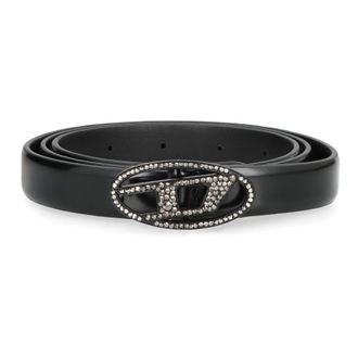 Diesel Belts, female, Black, Size: 75 CM B-1dr Strass 20
