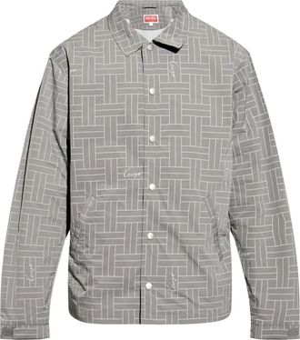 Kenzo Giacca-camicia Weave - Grigio