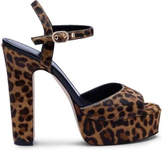 Stuart Weitzman Schoenen, Dames, Bruin, 40 1/2 EU, Leer, Reade Platform Sandaal
