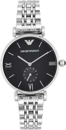 Emporio Armani Accessoires, Heren, Grijs, ONE Size, Retro Horloge Ar 1676