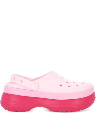Crocs Dragon platform sabot-design slip-on - unisex - Polyethylene vinyl acetate (PEVA)/Nylon/Thermoplastic/Rubber - 7 - Pink