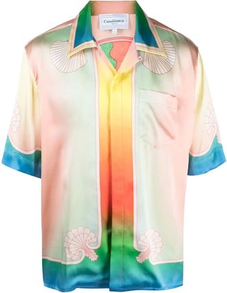 Casablanca Camicia con stampa - Blu