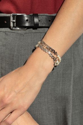 Vivienne Westwood Set Of Two Pearl Bracelets, Womens, Silver