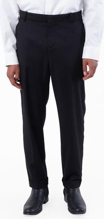 Balmain Tailored Trousers with Satin Side Stripes, Brand Size 50 (Waist Size 34)