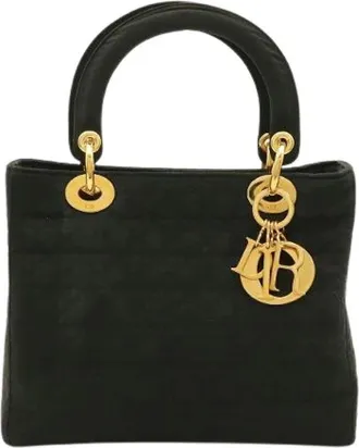 Dior Pre-owned Lady Dior Nylon Handbag - - Pre-owned - Donna - Nero - ONE SIZE