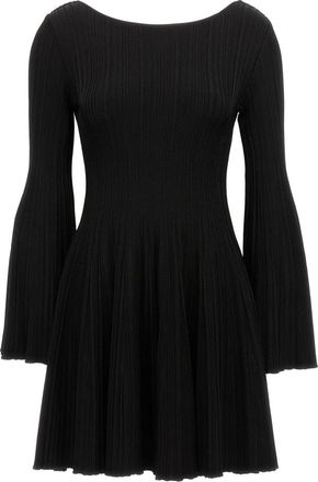 Antonino Valenti Patty Ribbel Stretch Gebreide Jurk - Dames - Kleedjes - Zwart - M - Kleedjes