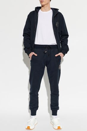 Dolce & Gabbana Sweatshirt With Patch, Mens, Navy Blue