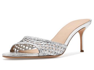 Veronica Beard Tia Lattice Womens Sandals Silver : 8.5 M