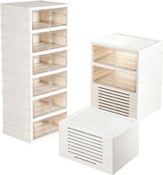 OEM Mueble Para Zapatos - Sevencomfort - Sevencomfort - Plegable Sin Ensamblaje - 6 Estantes (12 P.) - Puerta Magn&eacute;tica