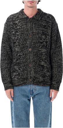 Obey Isar Cardigan - Heren - Truien - Grijs - Maat: L Katoen