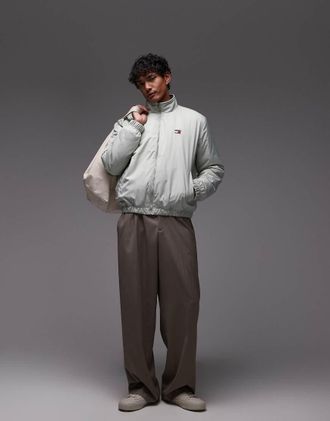 Tommy Jeans Essential - Giacca imbottita verde salvia