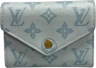 Louis Vuitton Pre-owned Canvas Portemonnee - Dames - Vintage Accessoires - Blauw - ONE Size - Vintage