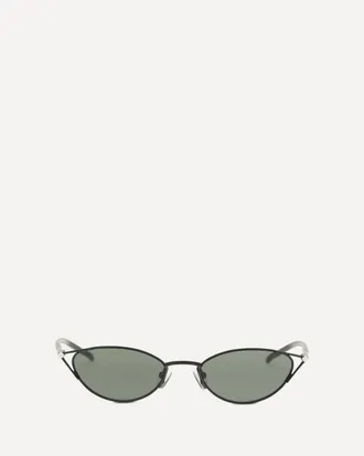 Alexander McQueen Slim cat-eye Sunglasses with T-Bar Female UNI