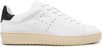 Hogan Witte Veterschoenen met Merkhiel - Heren - Sneakers - Wit - 44 1/2 EU - Schoenen