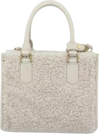 Miu Miu Pre-owned Tote Bag - Dames - Vintage Shopper - Beige - ONE Size - Leer - Vintage