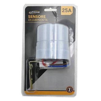 Trade Shop Trade Shop - Sensore Di Luce Luminosita Crepuscolare Fotoelettrico 25a Ip44 Bianco Ycc1007