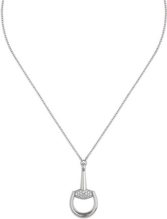 Gucci Horsebit Pave Diamond Necklace - YBB837699001