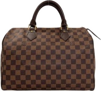 Louis Vuitton Pre-owned Damier Handtas - Dames - Vintage Handtas - Bruin - ONE Size - Vintage