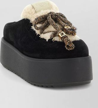 Fendi apr&egrave;s chic platform sole mules collection