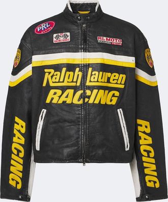 Polo Ralph Lauren Patch-appliqu&eacute; leather jacket