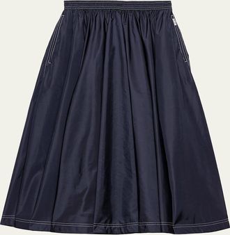 Prada Re-Nylon Full Midi Skirt