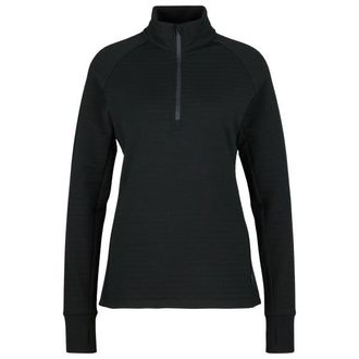 Stoic MerinoFleece260 FlenSt. Half Zip Merinopullover f&uuml;r Damen | schwarz
