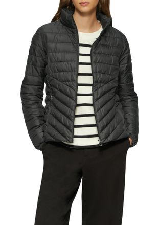 s.Oliver Outdoorjacke S.OLIVER, Damen, Gr. 36, schwarz, Obermaterial: 100% Polyester. Futter: 100% Polyester, Strukturmuster, regular fit taillenbedeckt, elast