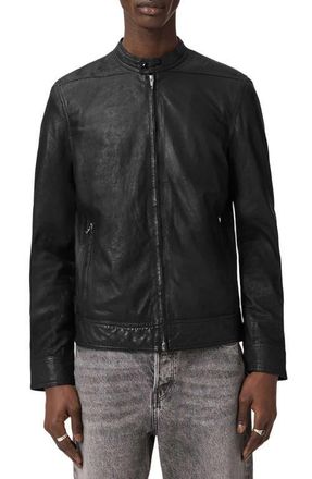 AllSaints Colt Leather Jacket in Black at Nordstrom, Size Xx-Large
