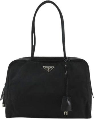 Prada Pre-owned Shoulder Bags, female, Black, Size: ONE SIZE Pre-owned Vintage Tote bag