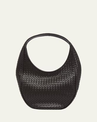 Bottega Veneta Ovetto Oval Leather Shoulder Bag