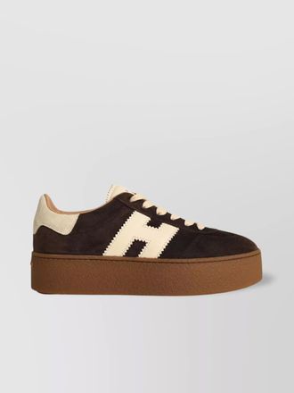 Hogan leather platform low-top sneakers
