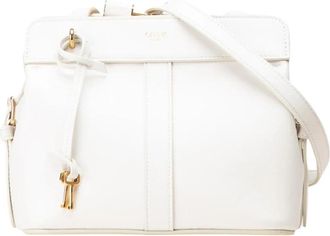 Celine Pre-owned Elegante Leren Schoudertas - Dames - Vintage Schoudertas - Wit - ONE Size - Leer - Vintage