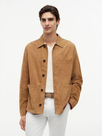 Tommy Hilfiger Mens Suede Chore Jacket - Brown - L