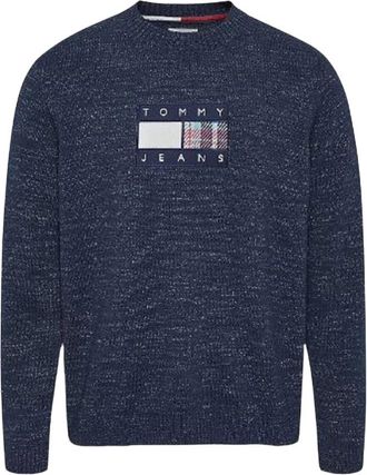 Tommy Jeans Sweatshirt - Heren - Ronde hals truien - Blauw - XS - Truien & Vesten